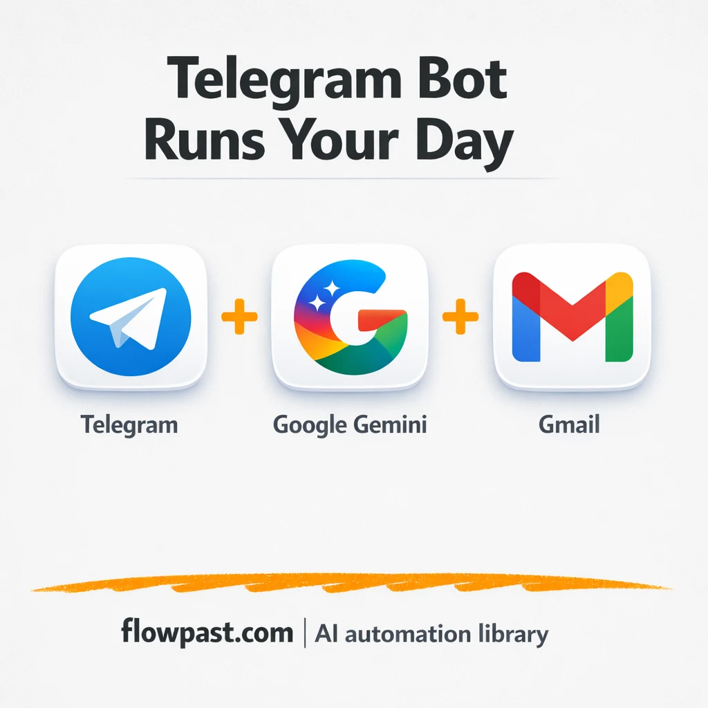 Telegram + Gmail: turn messages into done tasks - n8n workflow automation template