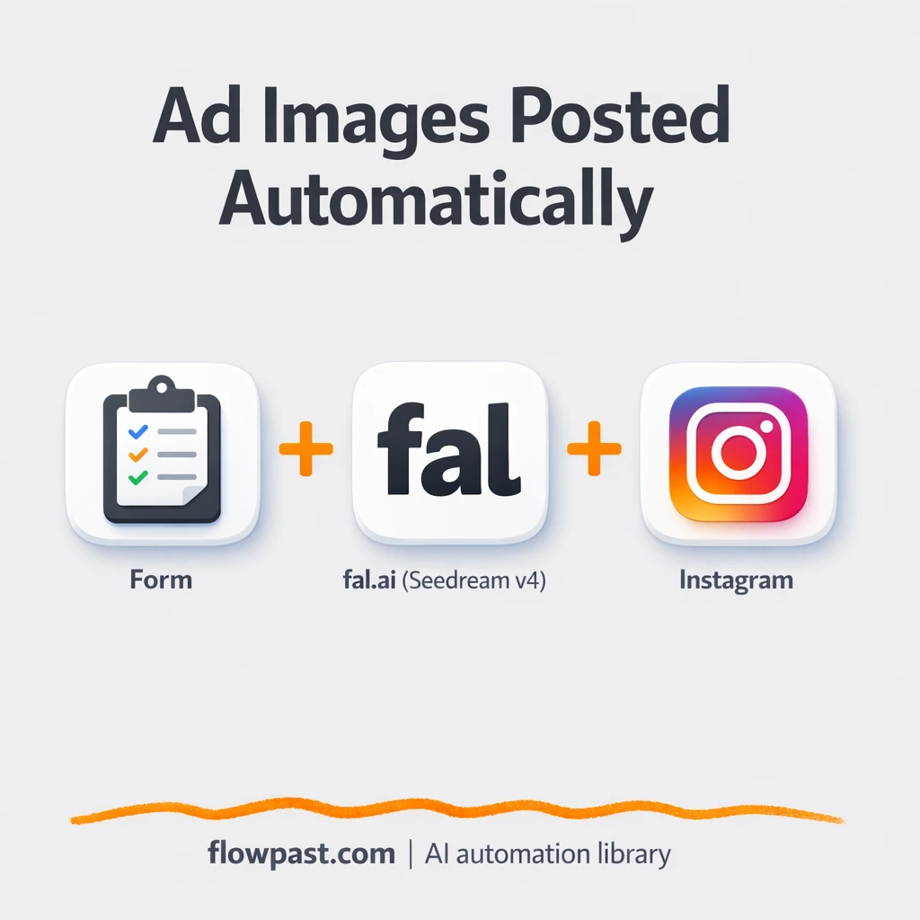 Google Drive + Instagram, ad creatives posted for you - n8n workflow automation template