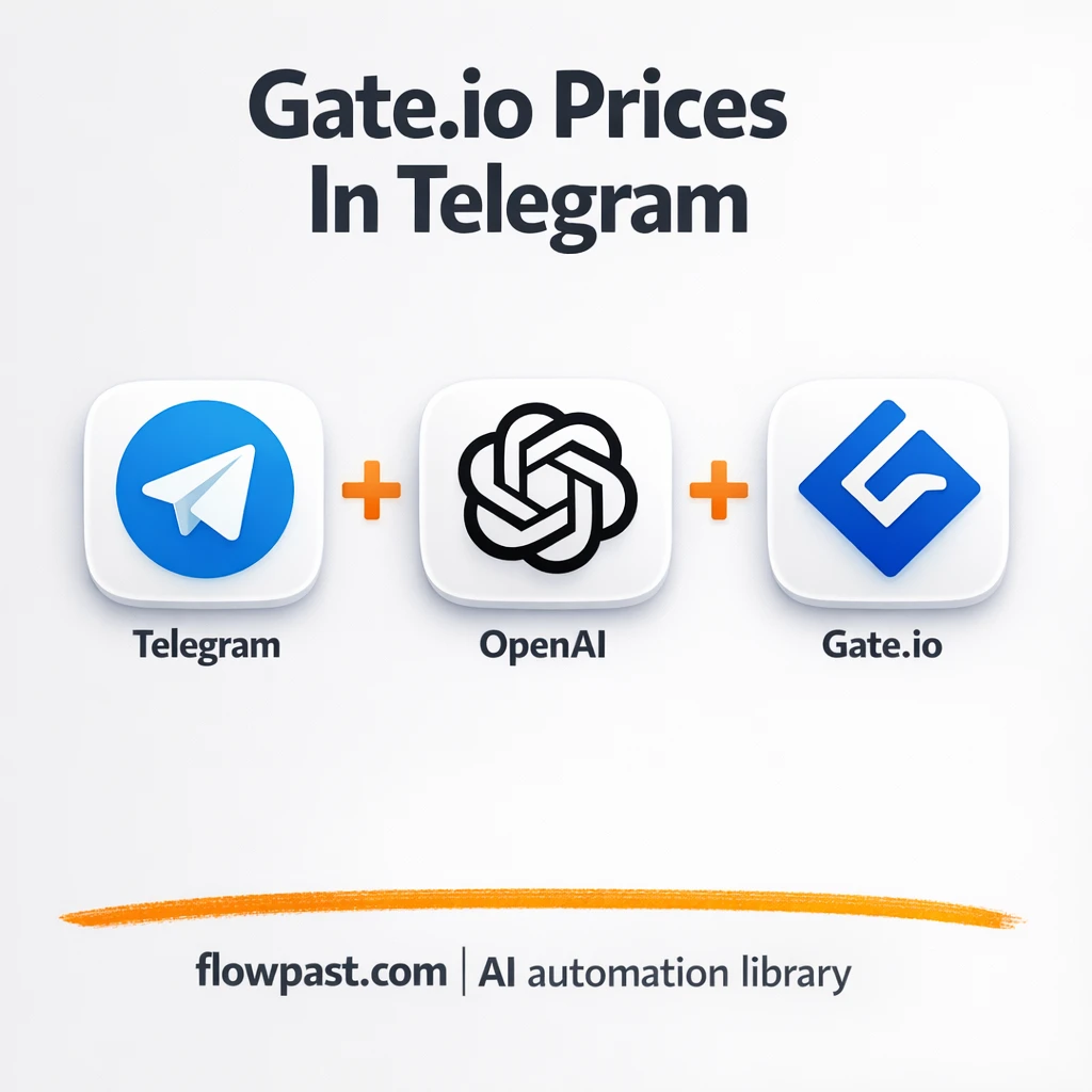 Gate.io to Telegram, instant market snapshots in chat - n8n workflow automation template