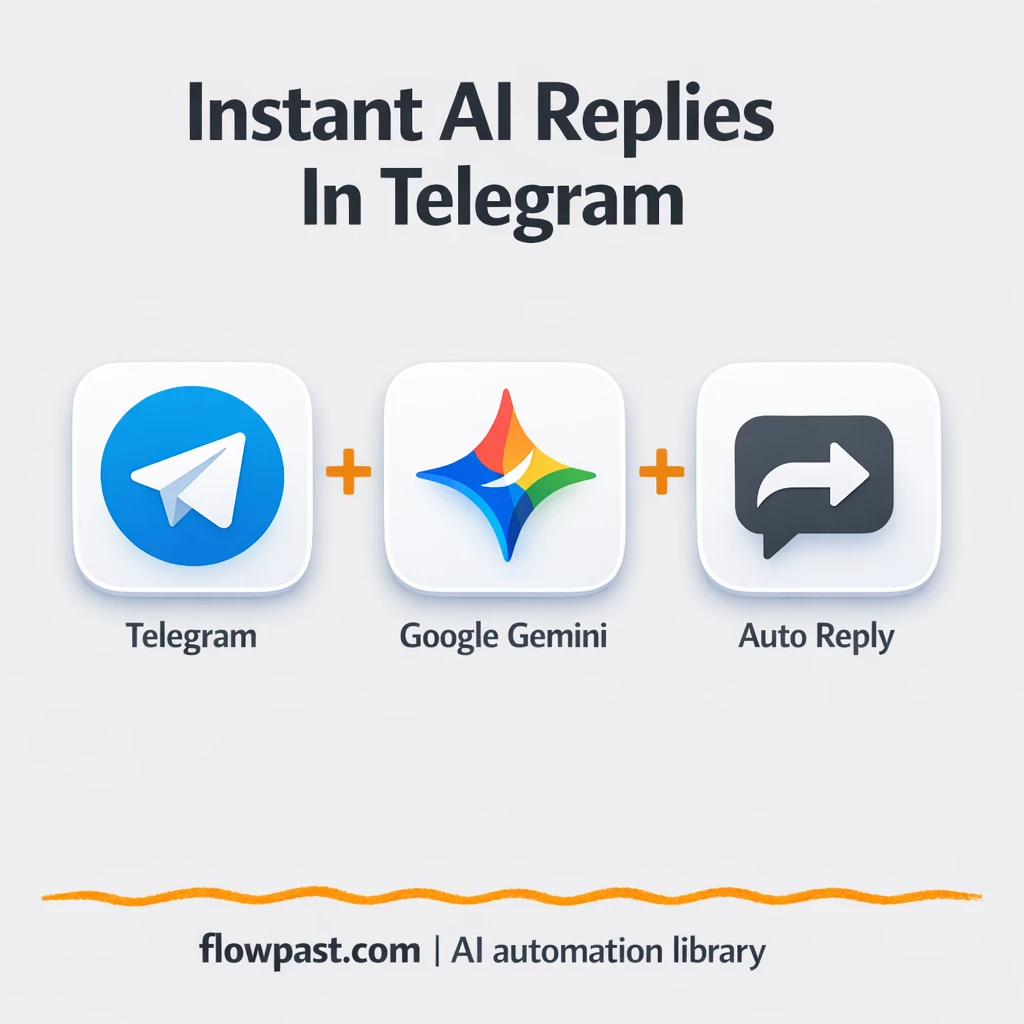 Telegram + Google Gemini: FAQ replies on autopilot - n8n workflow automation template