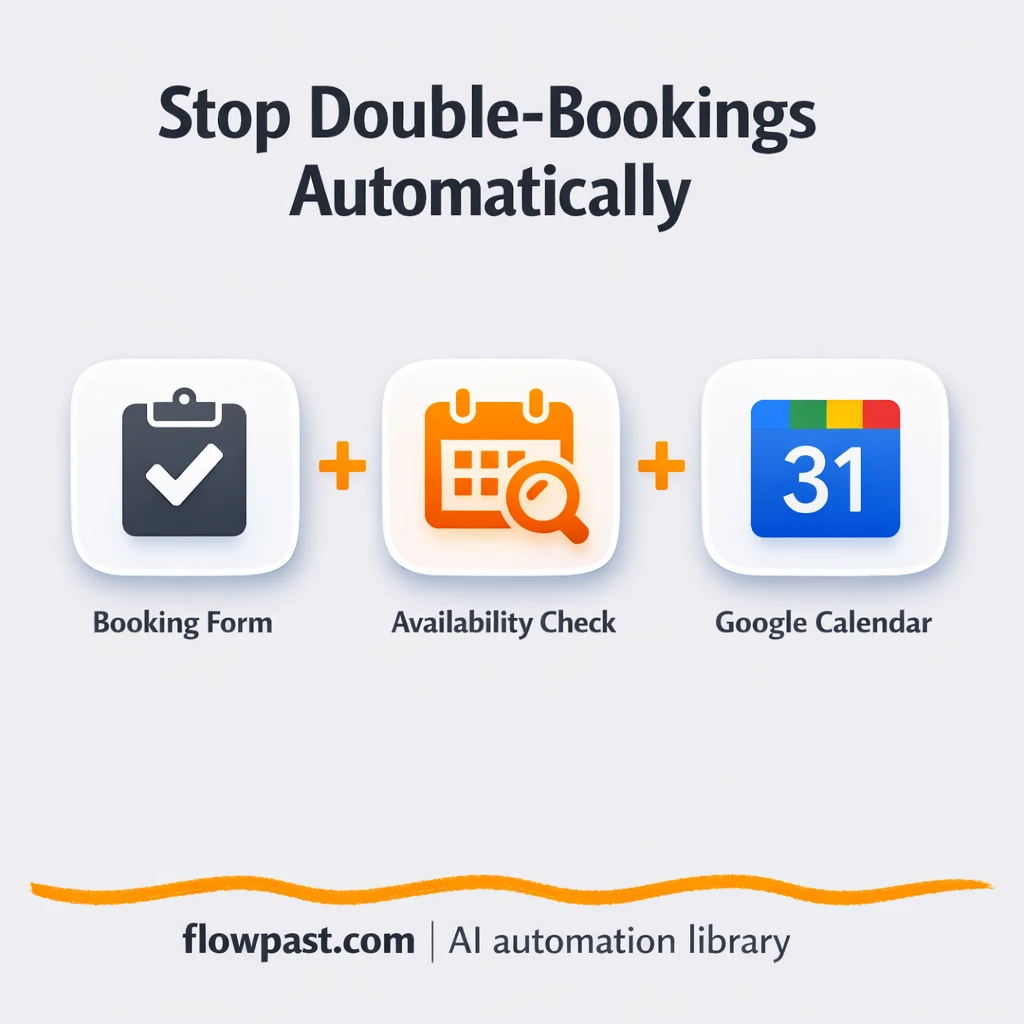 Google Calendar + Google Meet: bookings without clashes - n8n workflow automation template