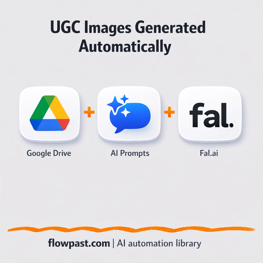 Google Drive + Fal.ai: product photos in bulk - n8n workflow automation template