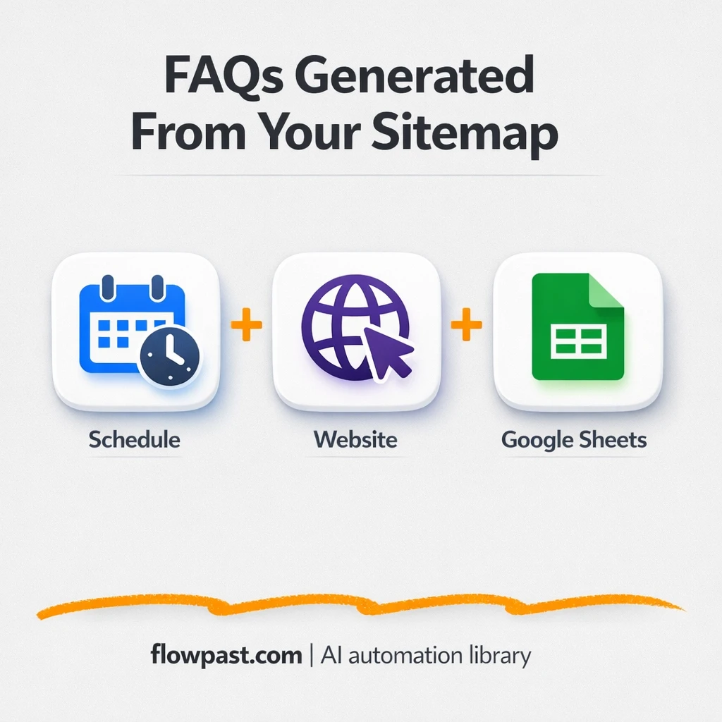 Google Sheets + Gmail: SEO FAQs logged and sent - n8n workflow automation template