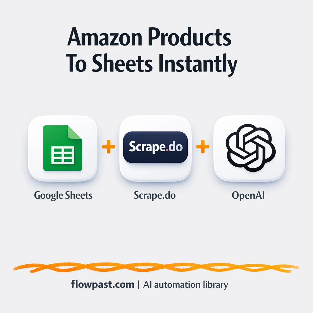 Scrape.do + Google Sheets, clean Amazon rows fast - n8n workflow automation template