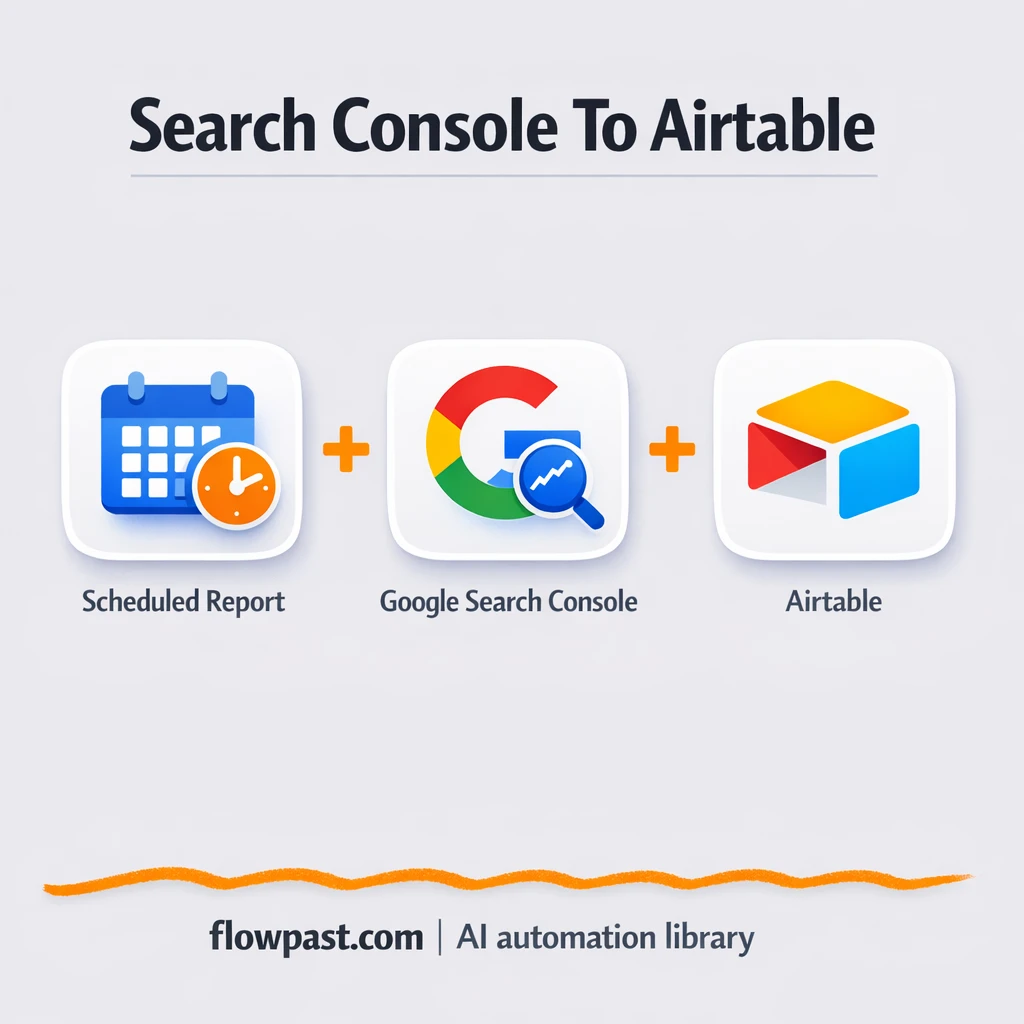 Search Console to Airtable, SEO reporting stays fresh - n8n workflow automation template