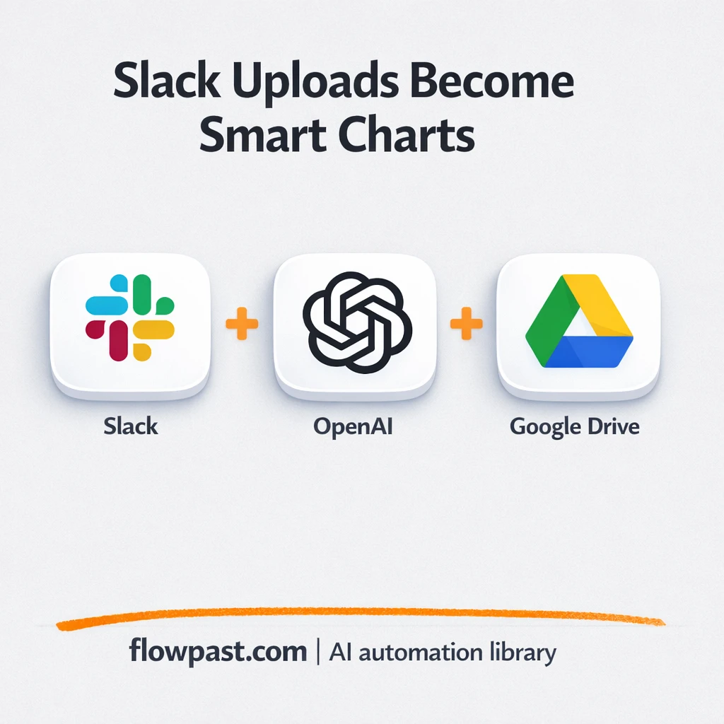 Slack to Google Drive, charts ready to share fast - n8n workflow automation template