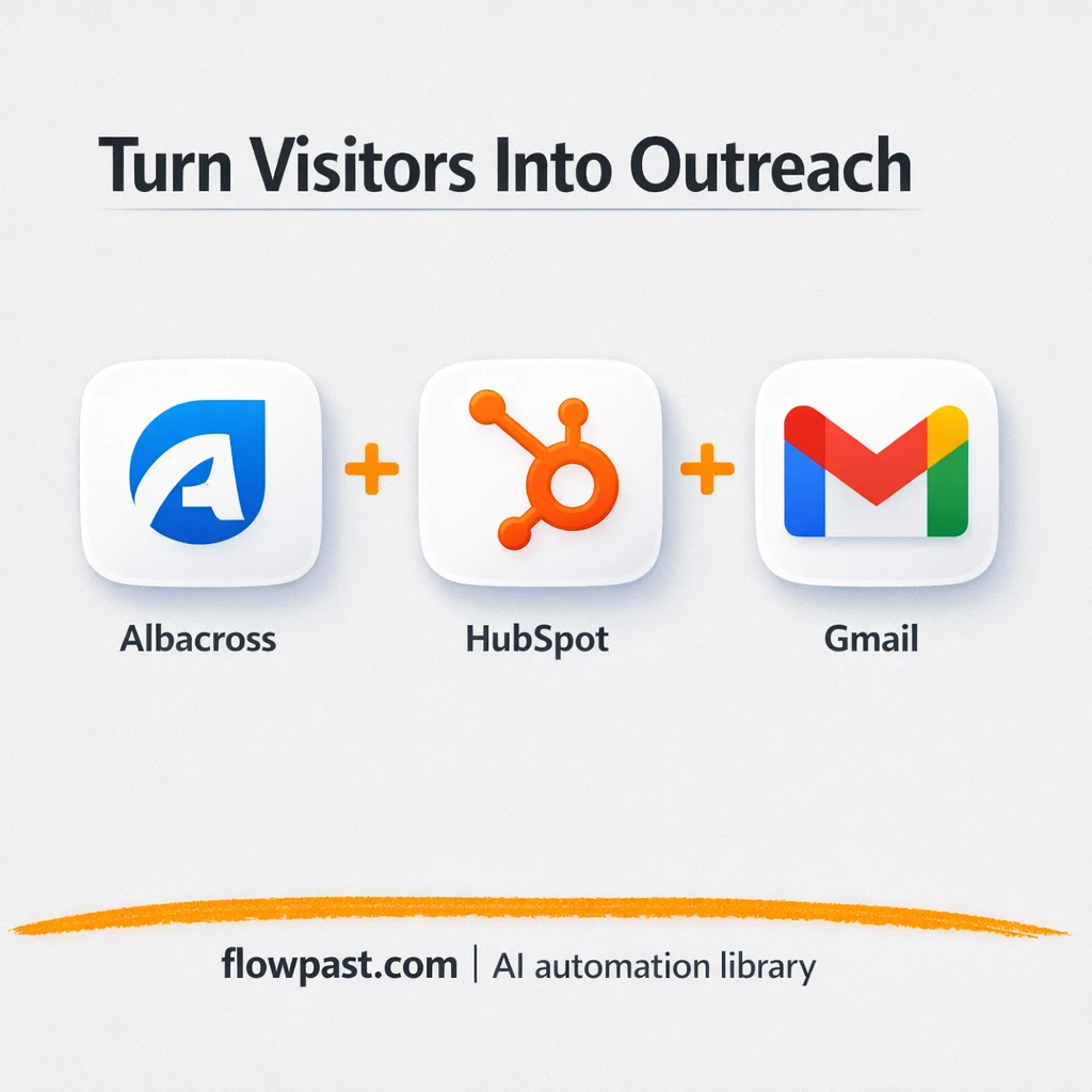 HubSpot + Gmail: personalized outreach, logged neatly - n8n workflow automation template
