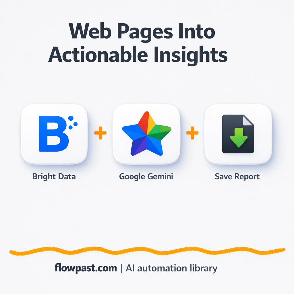 Bright Data + Google Gemini for smarter web research - n8n workflow automation template