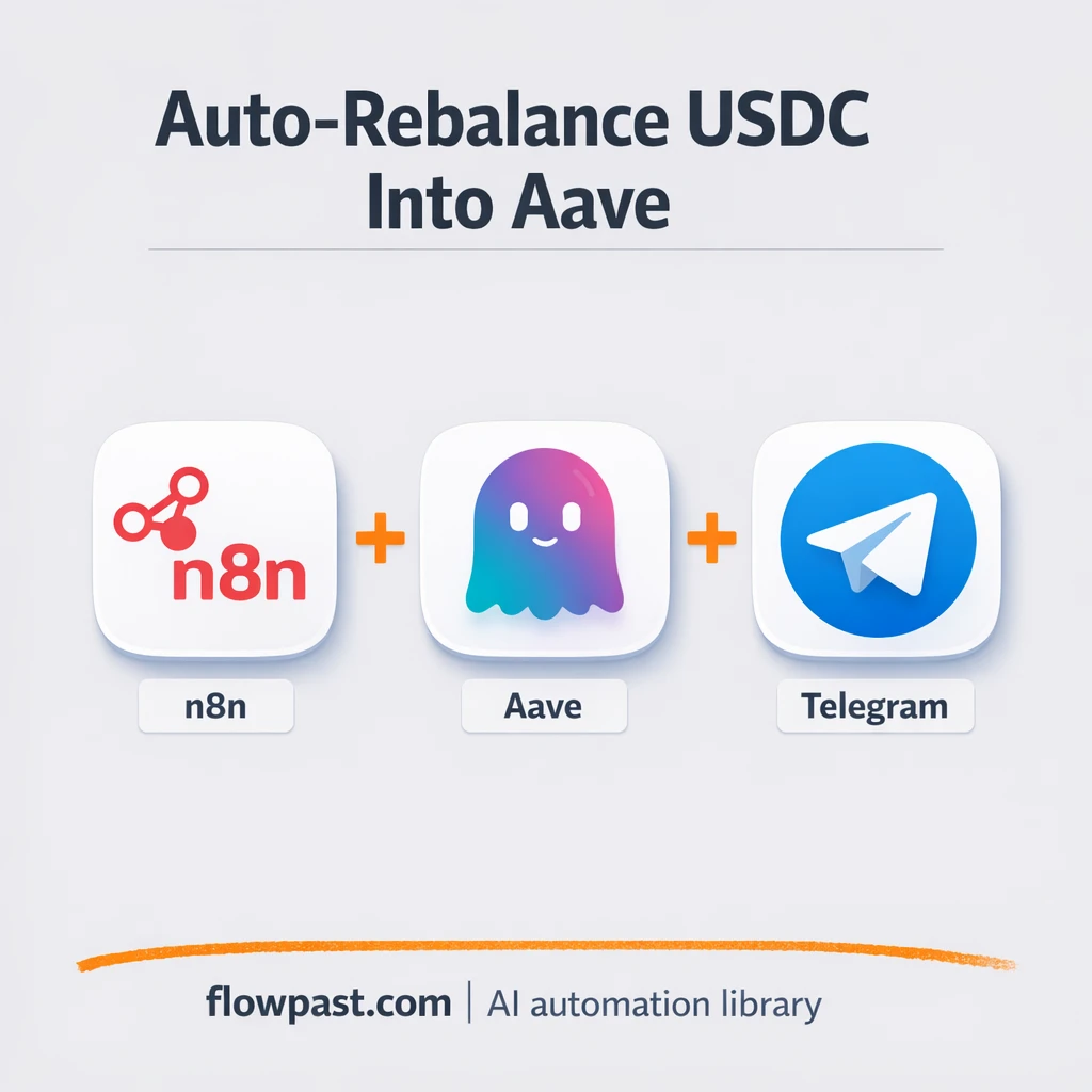 Aave + Telegram: USDC rebalancing on autopilot - n8n workflow automation template