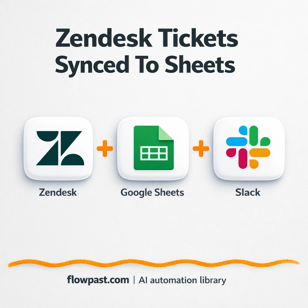 Zendesk to Google Sheets, tickets always report-ready - n8n workflow automation template