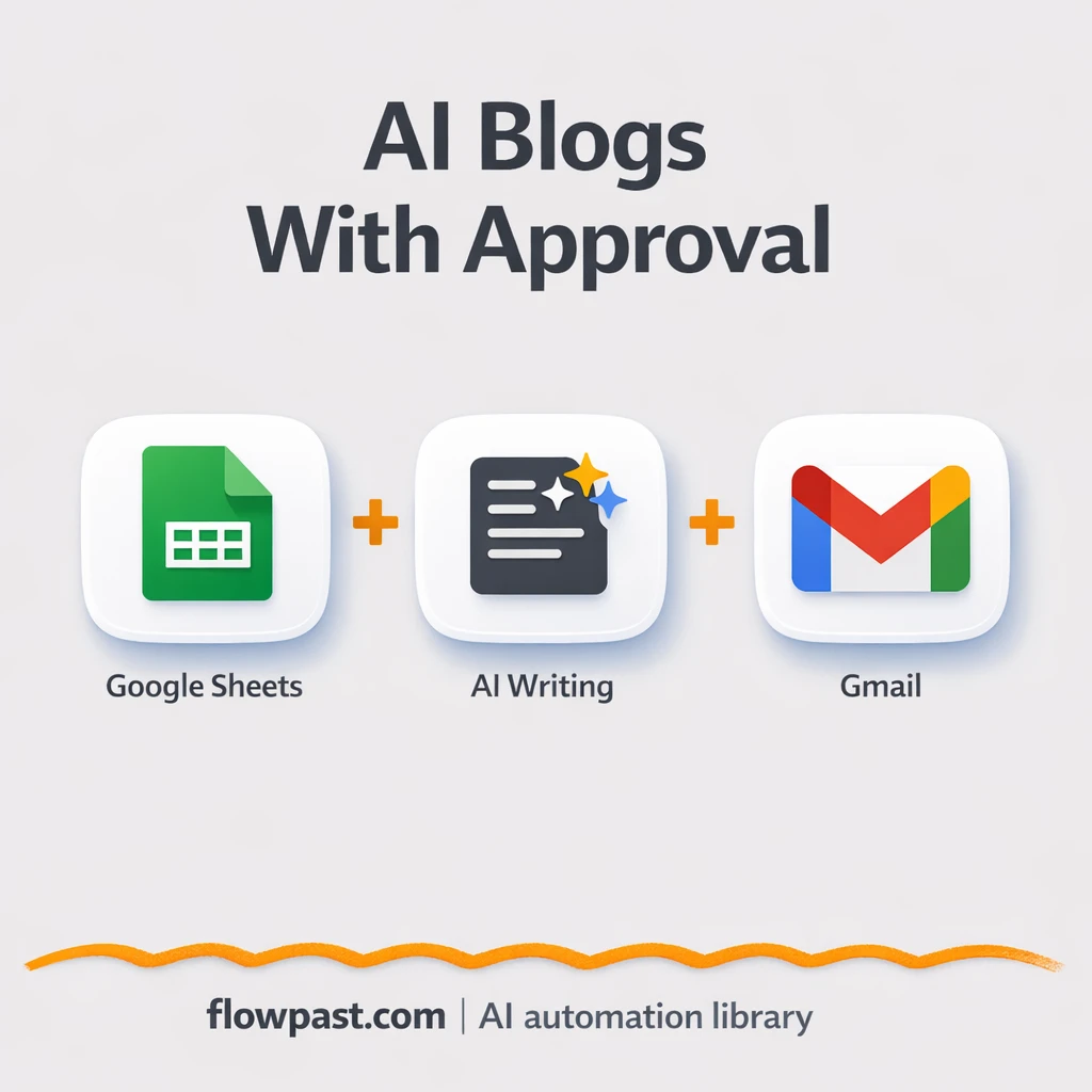 Google Forms to Gmail approvals, tracked in Sheets - n8n workflow automation template