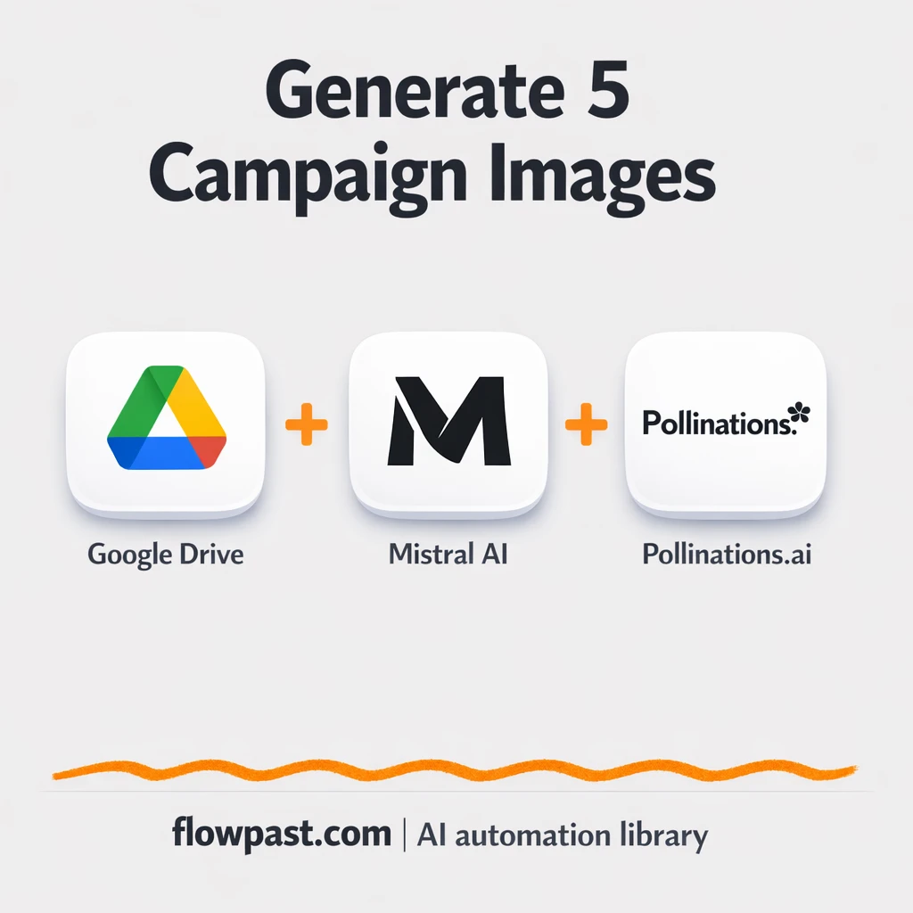 Mistral + Google Drive: campaign visuals filed fast - n8n workflow automation template