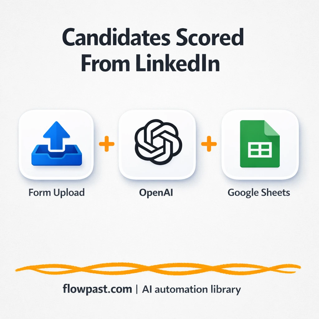 Google Sheets + Google Drive for ranked candidates - n8n workflow automation template