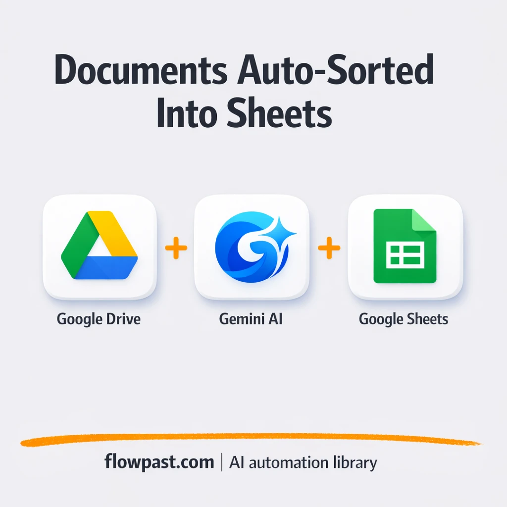Google Drive to Google Sheets, data entry handled - n8n workflow automation template