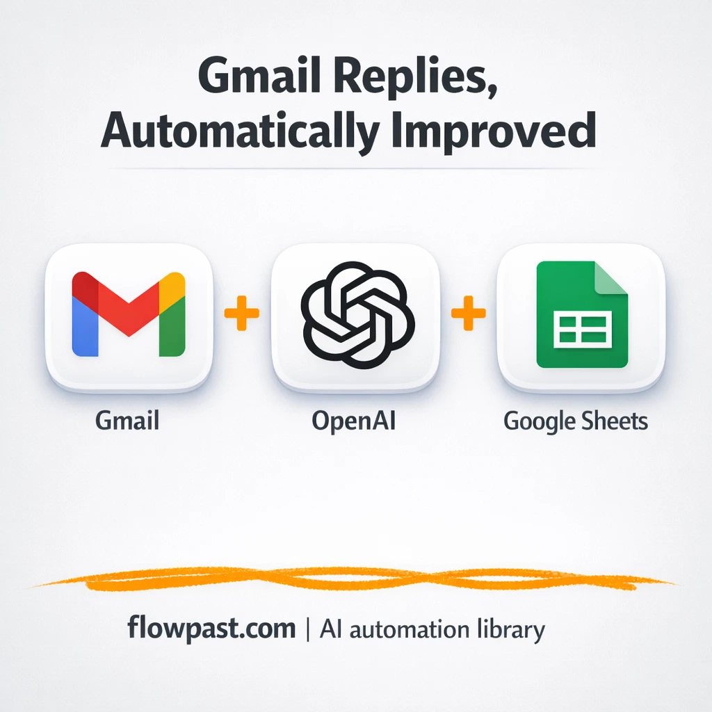 Gmail + Google Sheets: safer AI replies with review - n8n workflow automation template