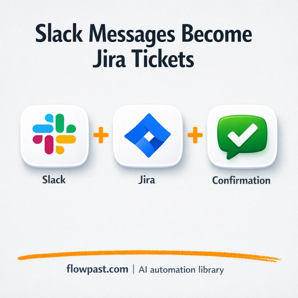 Slack to Jira, bug reports become ready tickets - n8n workflow automation template