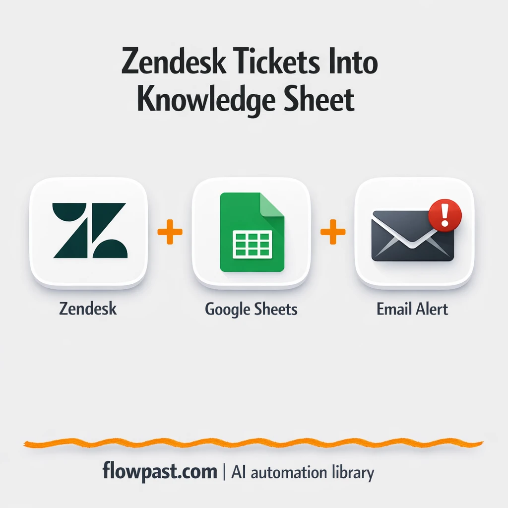 Zendesk + Google Sheets: build a living KB list - n8n workflow automation template