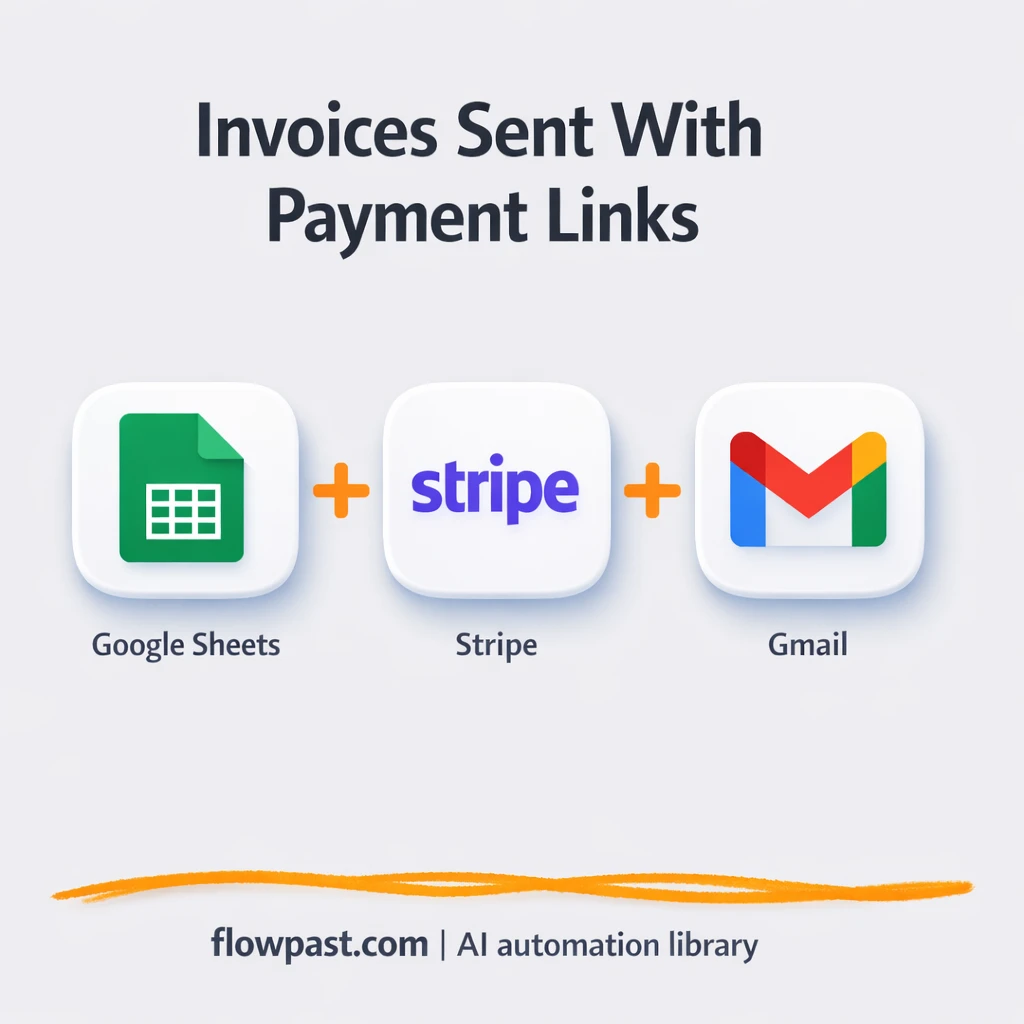 Google Sheets to Stripe, payment links sent via Gmail - n8n workflow automation template