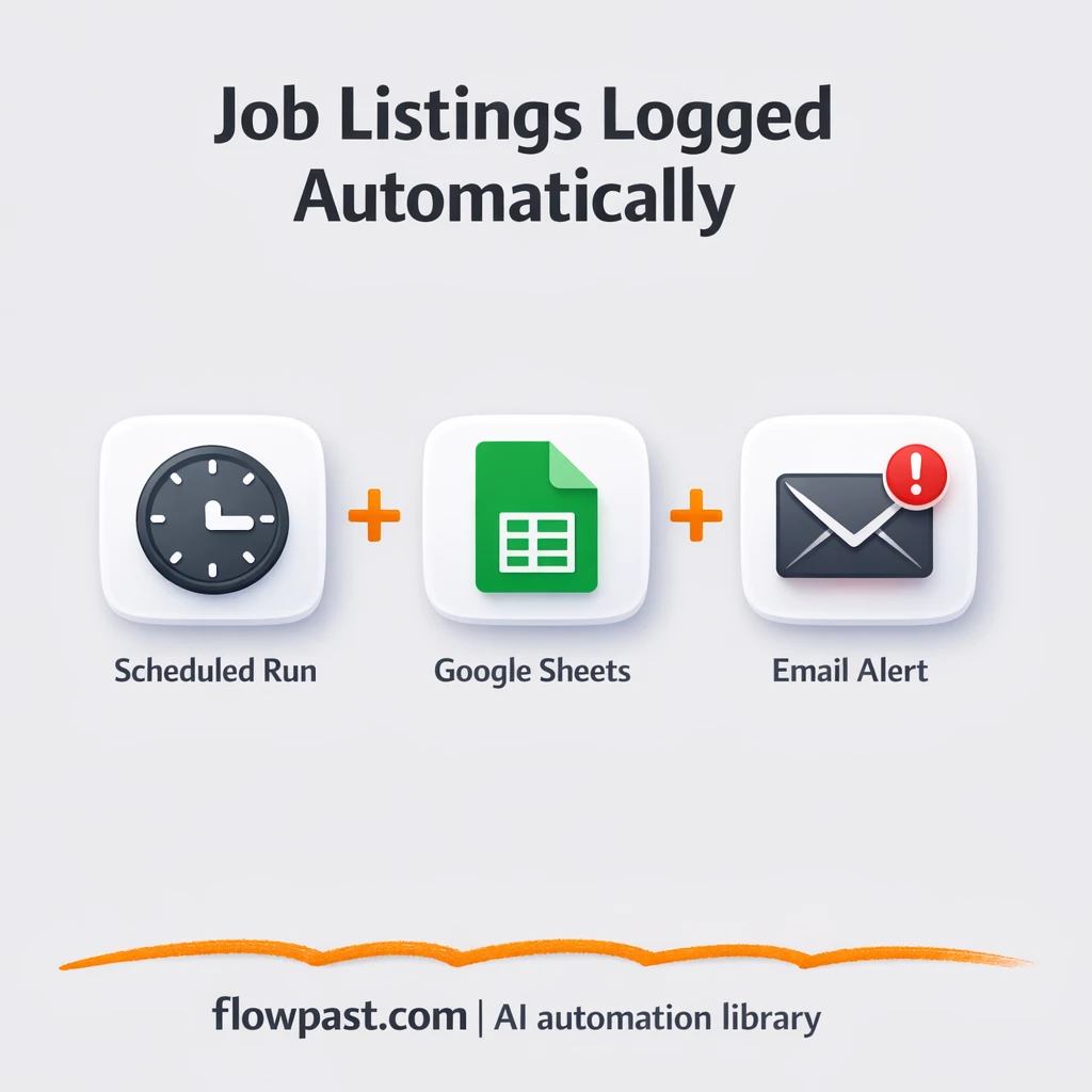 RapidAPI to Google Sheets, job leads logged clean - n8n workflow automation template