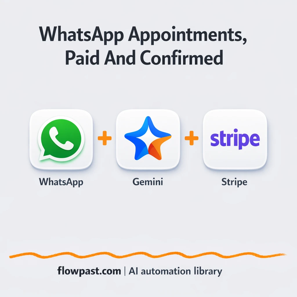 WhatsApp + Google Sheets: bookings logged, no chaos - n8n workflow automation template