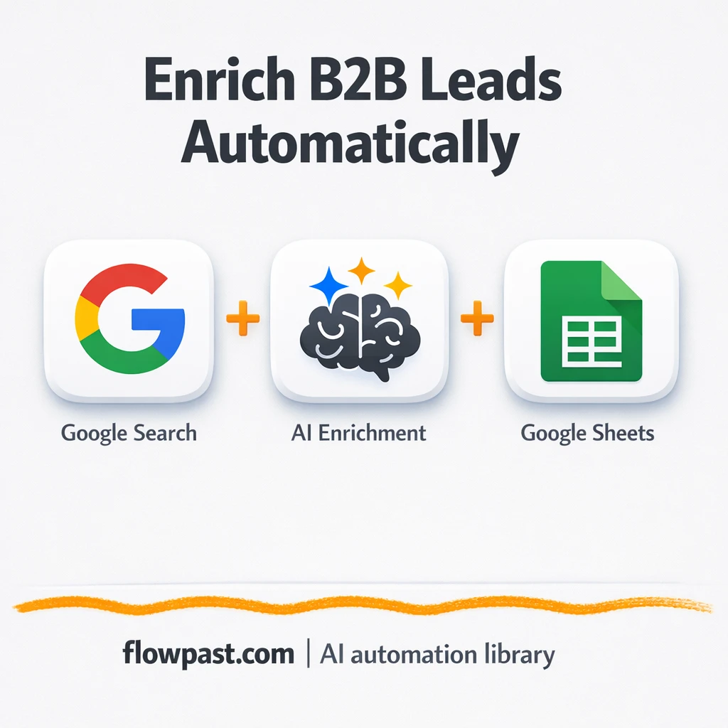 Google Sheets + LinkedIn, enriched leads ready to pitch - n8n workflow automation template