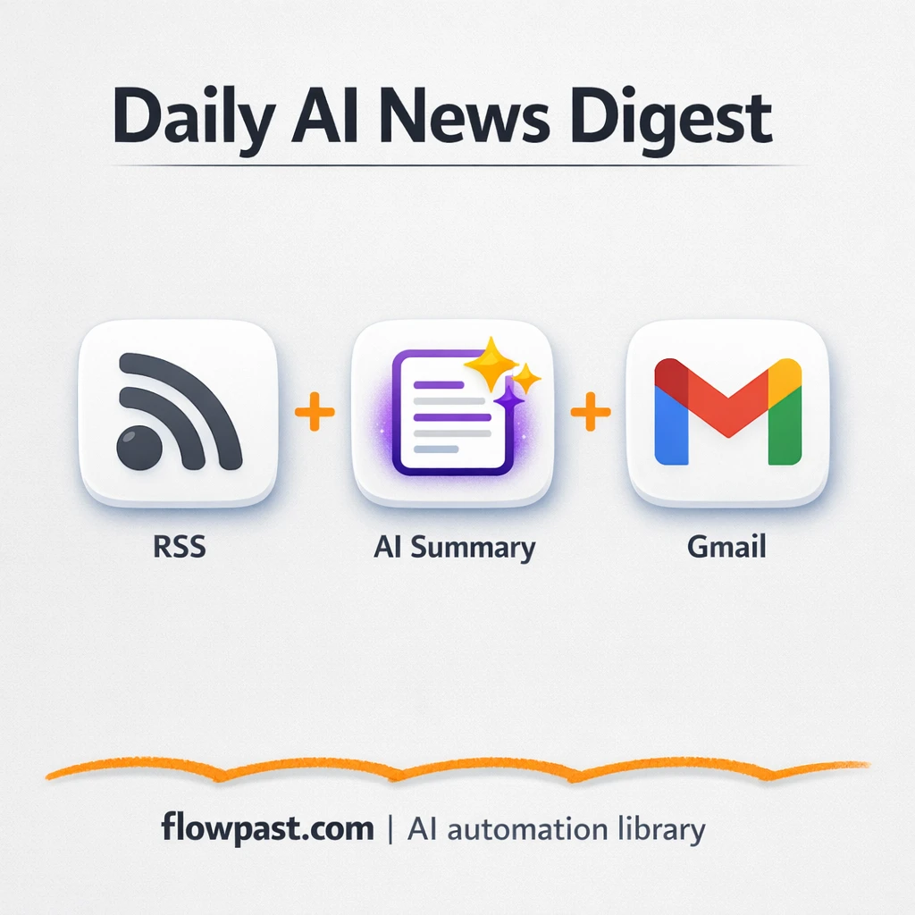 RSS to Gmail and Telegram, one daily news digest - n8n workflow automation template