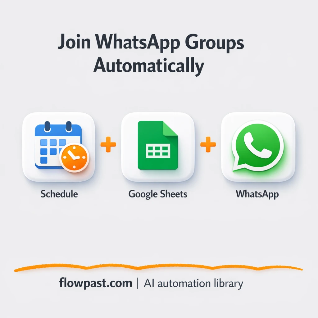 Google Sheets to WhatsApp, track group joins cleanly - n8n workflow automation template