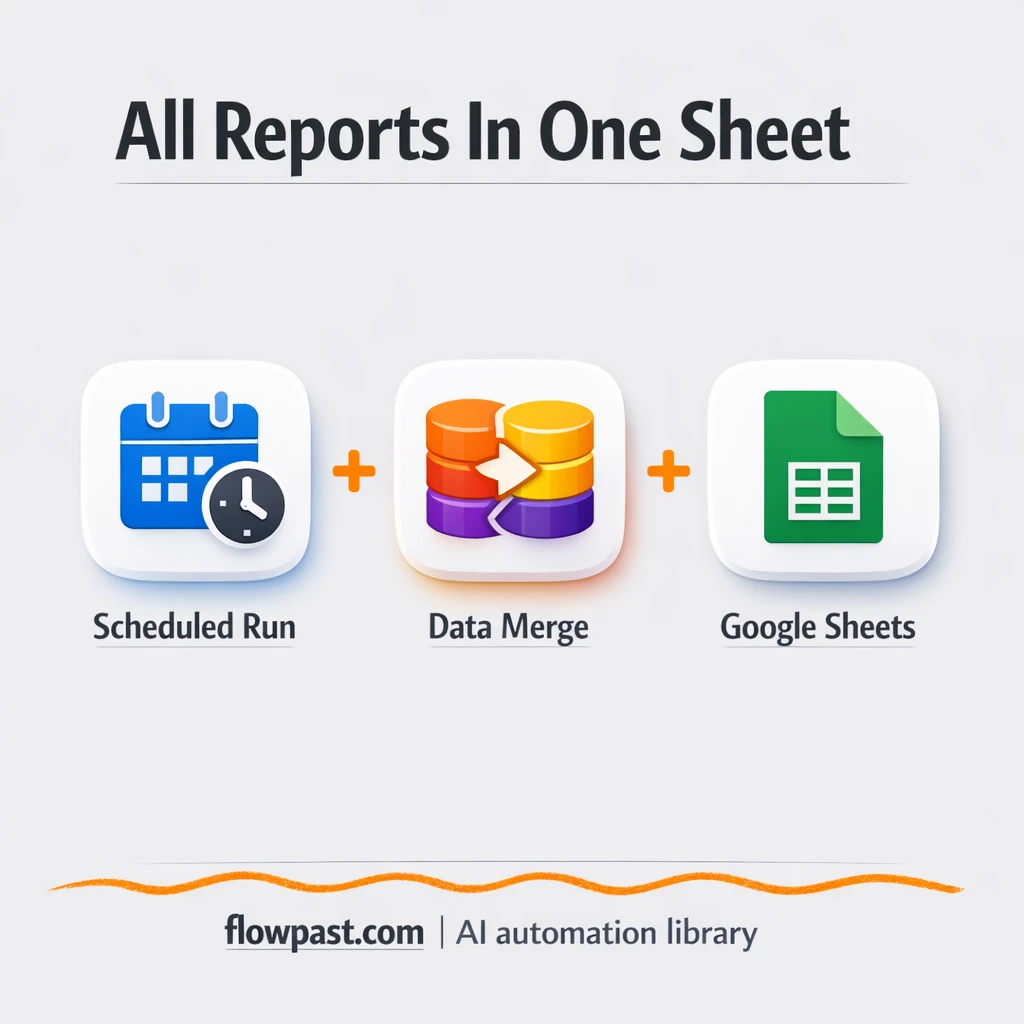 Google Sheets + Google Analytics: one clean report - n8n workflow automation template