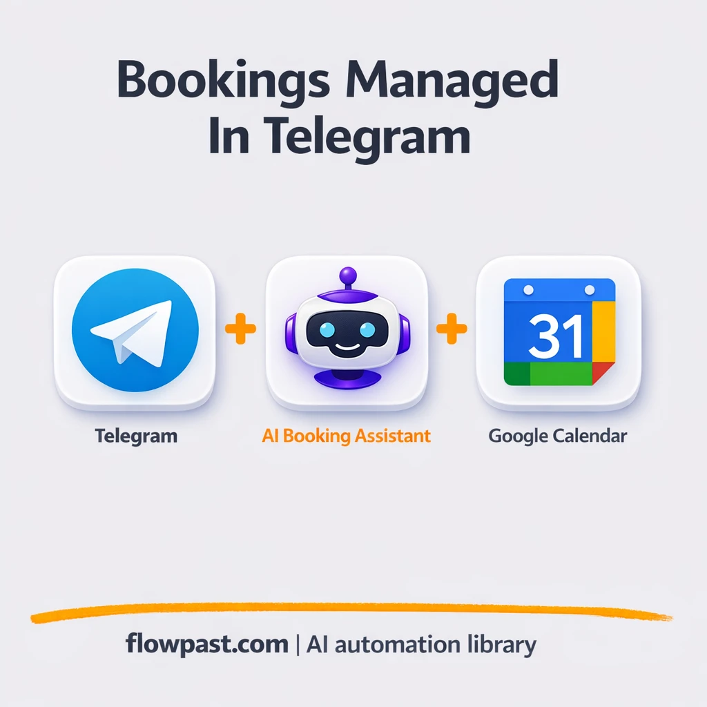 Telegram + Google Calendar, bookings confirmed for you - n8n workflow automation template