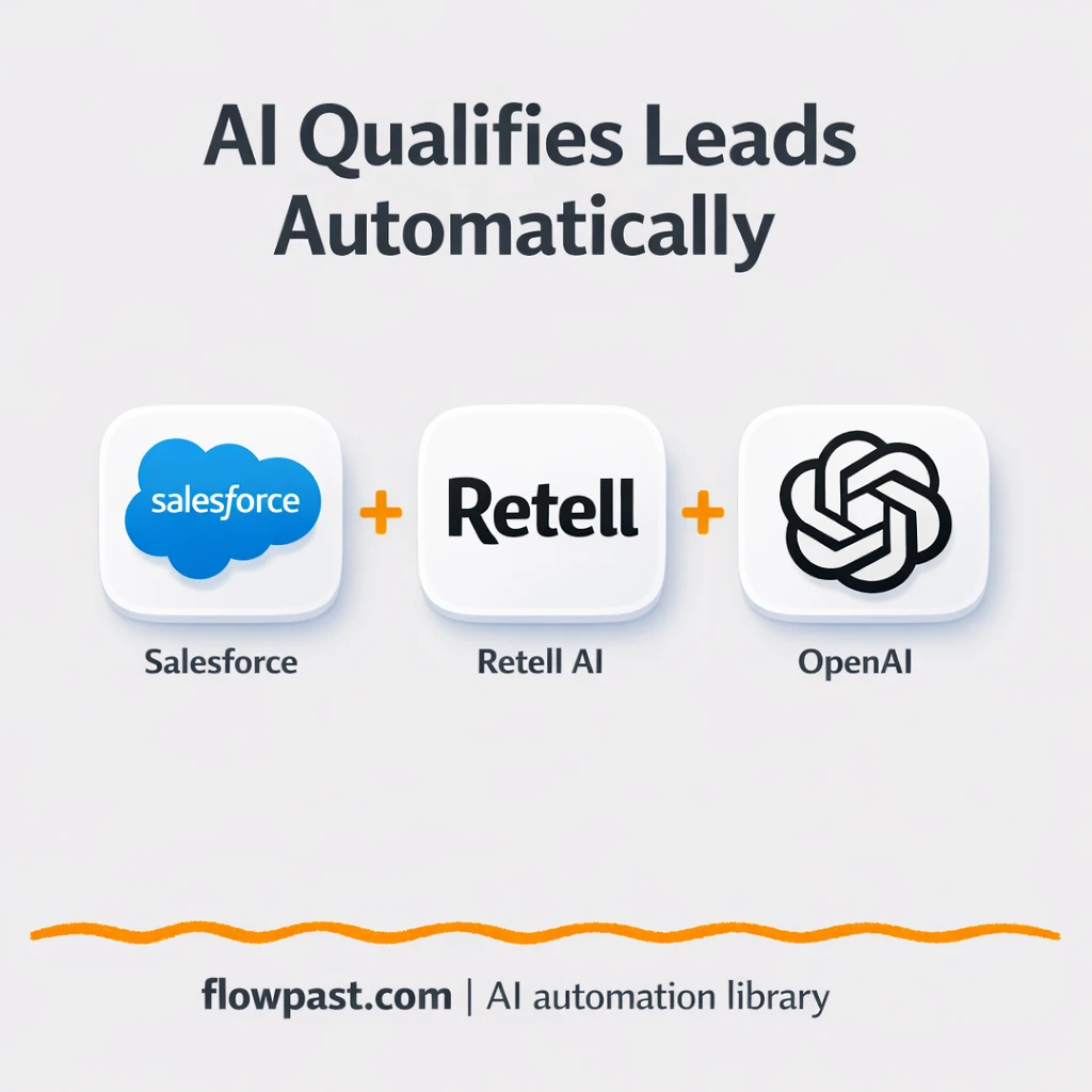 Salesforce + Retell AI: qualify leads, log tasks - n8n workflow automation template