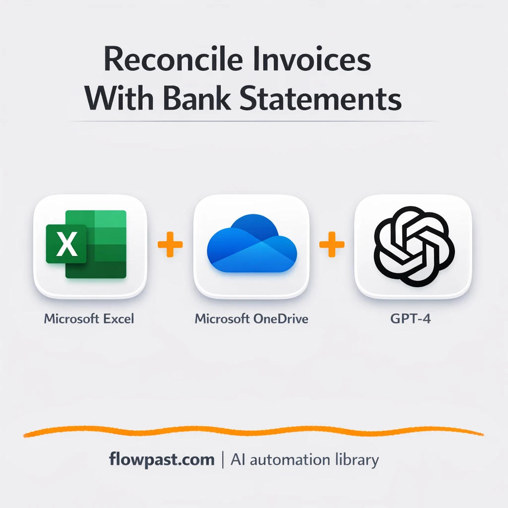 Excel + OneDrive cash reconciliation, fewer exceptions - n8n workflow automation template