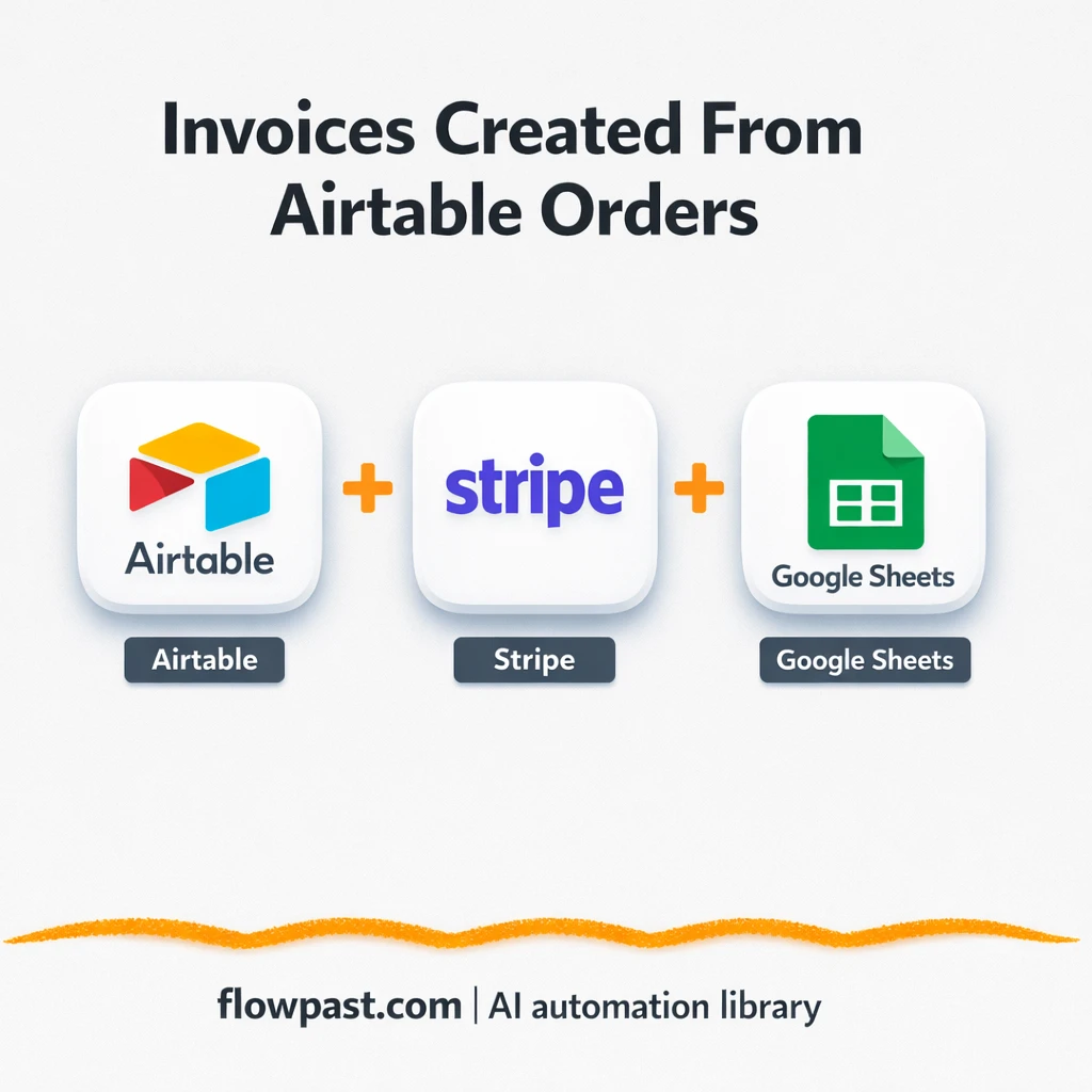Airtable to Stripe, B2B invoices sent accurately - n8n workflow automation template