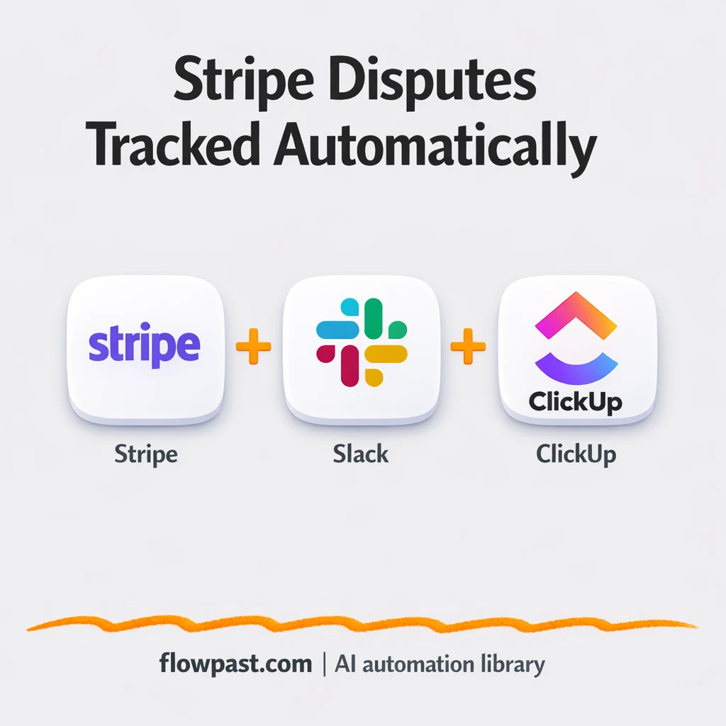 Stripe + Slack: dispute alerts your team acts on - n8n workflow automation template