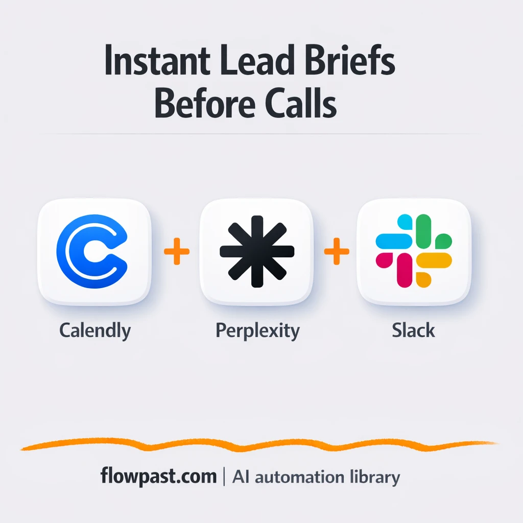 Calendly + Slack: meeting briefs ready on every booking - n8n workflow automation template
