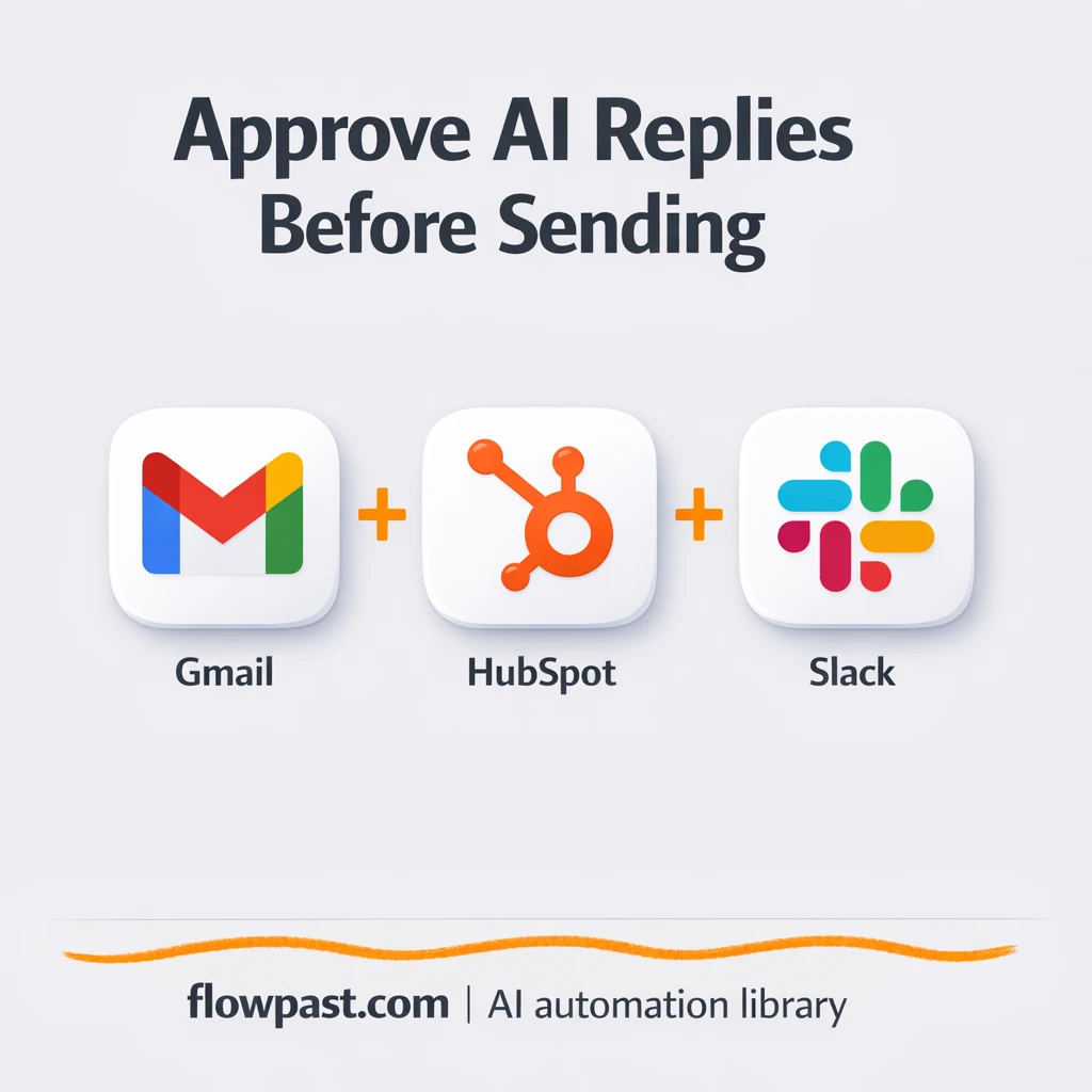 Gmail + HubSpot: faster replies with Slack approval - n8n workflow automation template