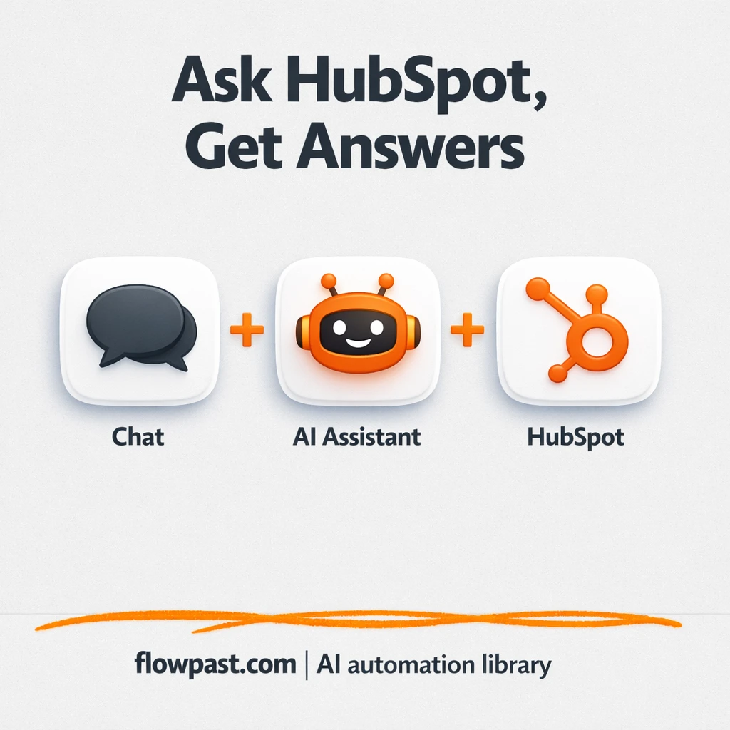 HubSpot + Google Gemini: CRM answers on demand - n8n workflow automation template