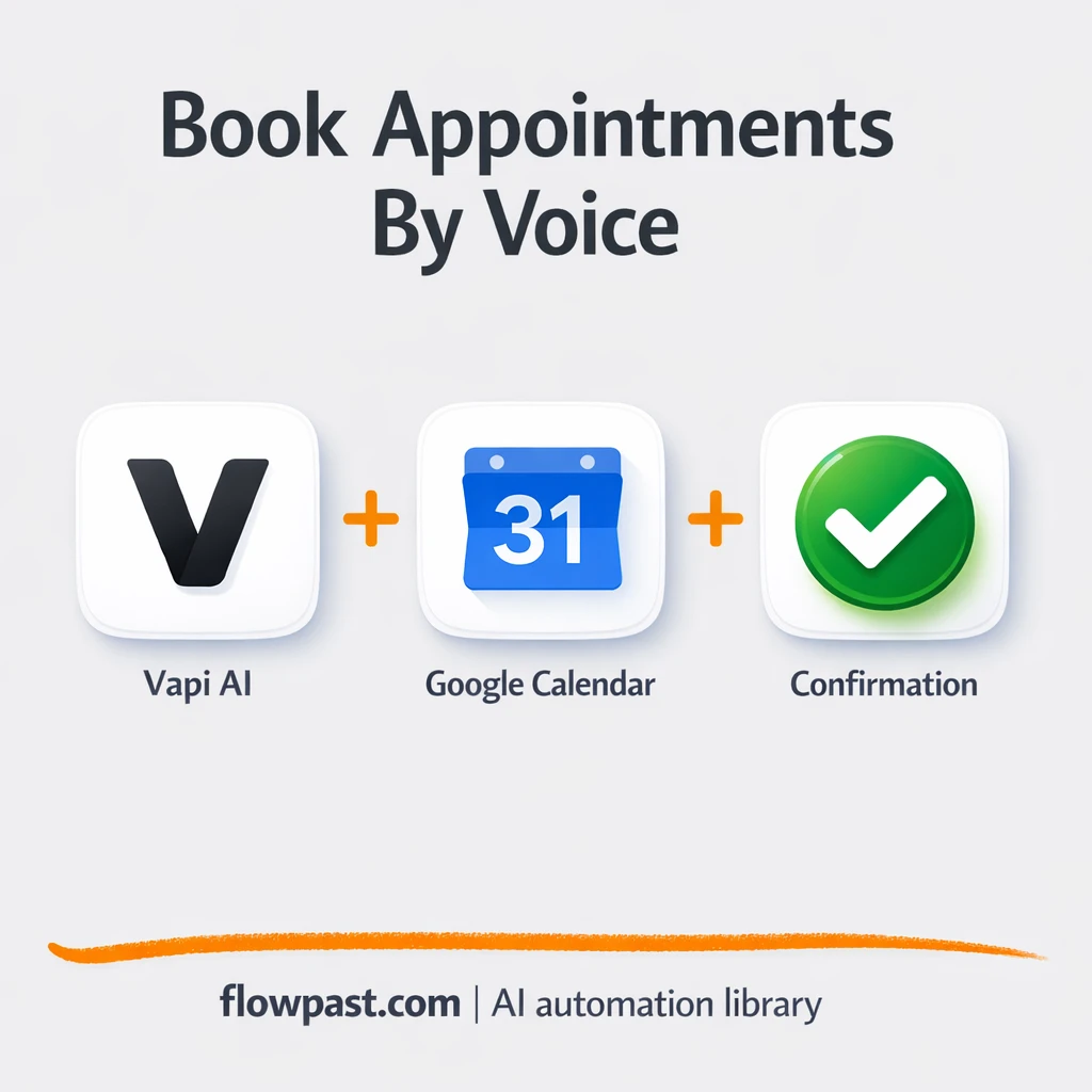 Vapi + Google Calendar: calls book appointments for you - n8n workflow automation template