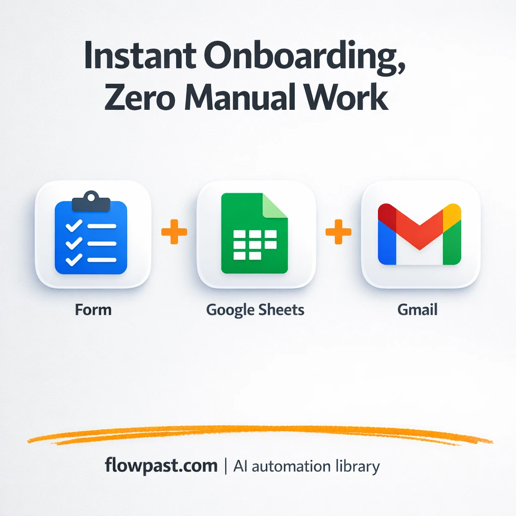 Google Sheets + Gmail: faster replies to new leads - n8n workflow automation template