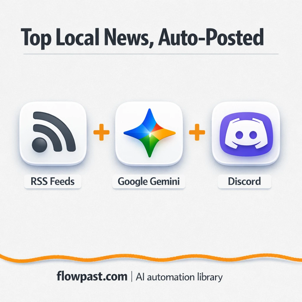 RSS to Discord, a ranked news digest your team reads - n8n workflow automation template