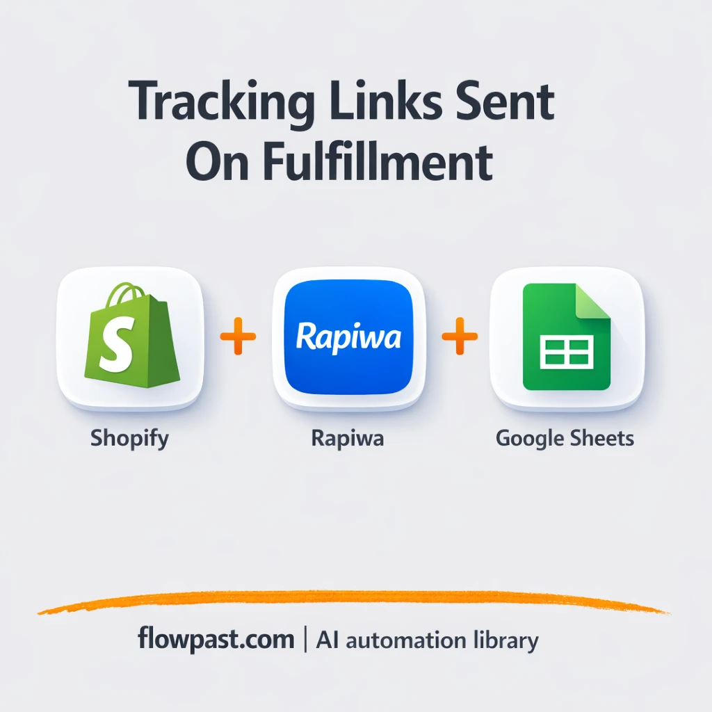 Shopify to WhatsApp, tracking updates sent and logged - n8n workflow automation template