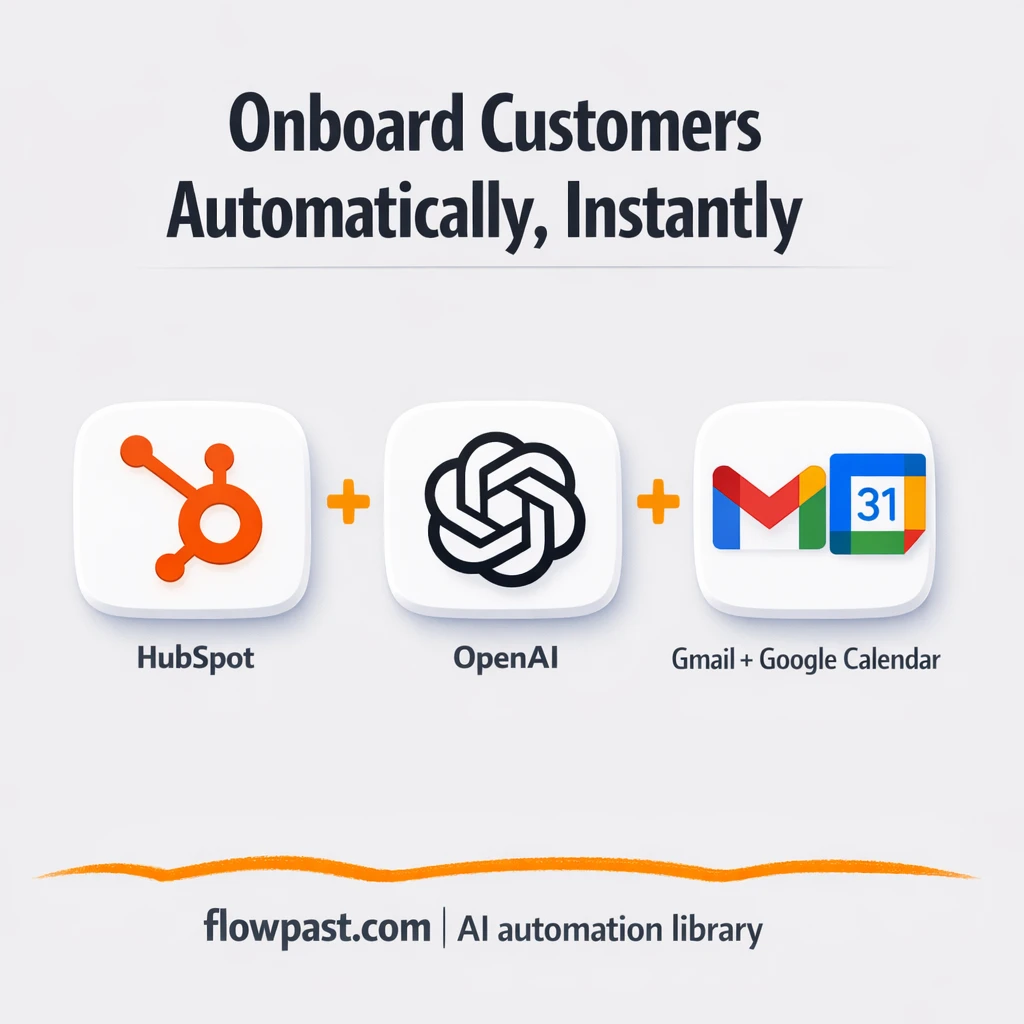 HubSpot + Google Calendar: onboarding calls booked - n8n workflow automation template