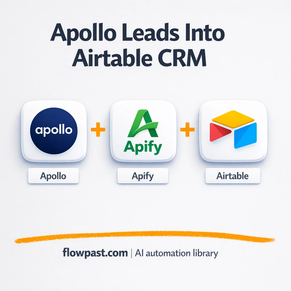Apollo to Airtable, clean leads without duplicates - n8n workflow automation template