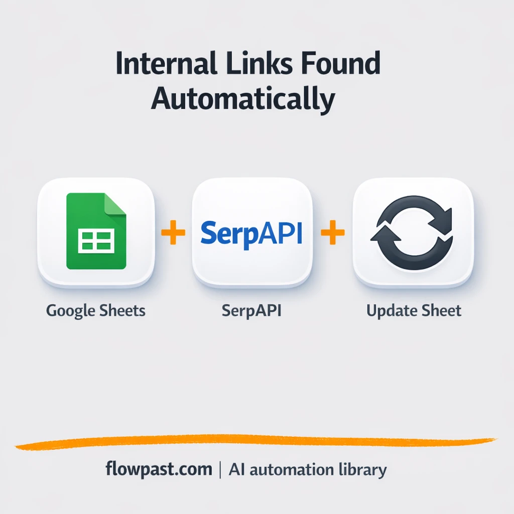 Google Sheets + SerpAPI: internal links suggested - n8n workflow automation template