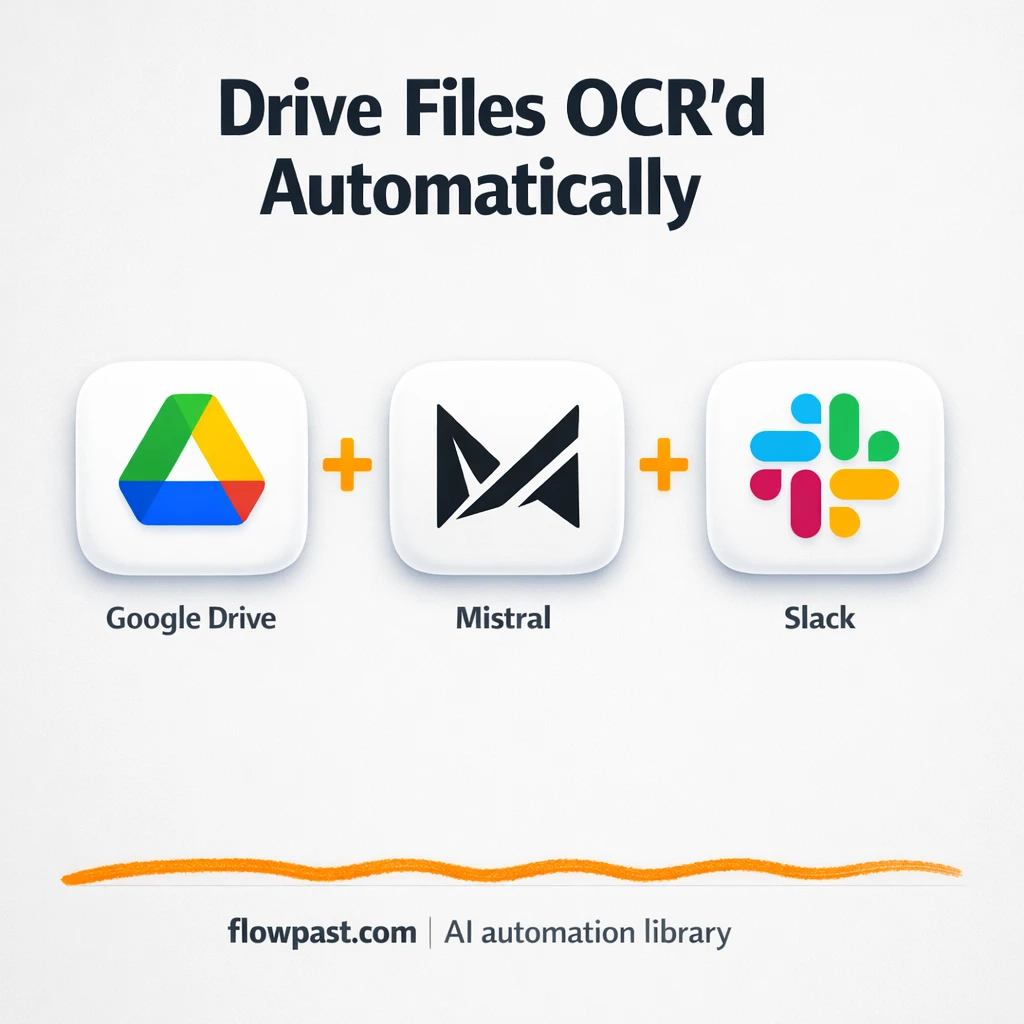 Google Drive to Google Sheets, OCR logged cleanly - n8n workflow automation template