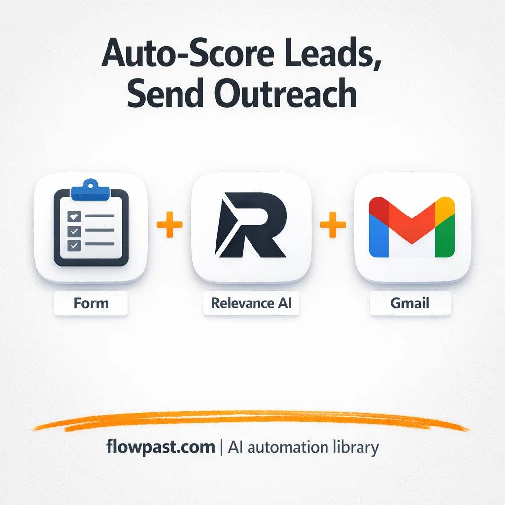 Google Sheets + Gmail lead scoring, follow ups done - n8n workflow automation template