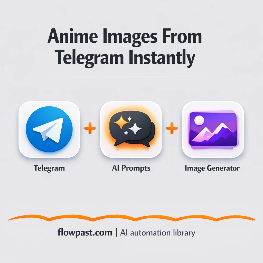 Telegram + Gemini: instant anime images from chat - n8n workflow automation template