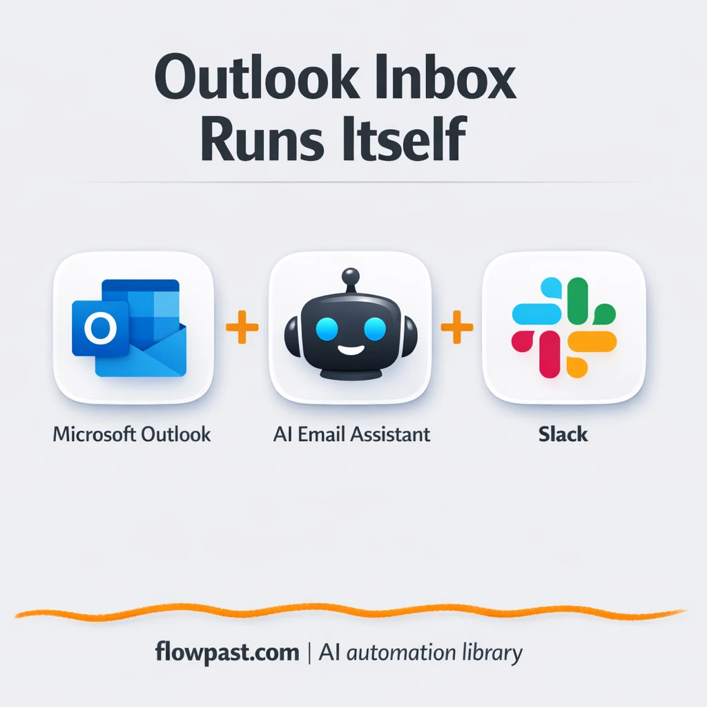 Outlook to Slack, urgent emails flagged fast - n8n workflow automation template