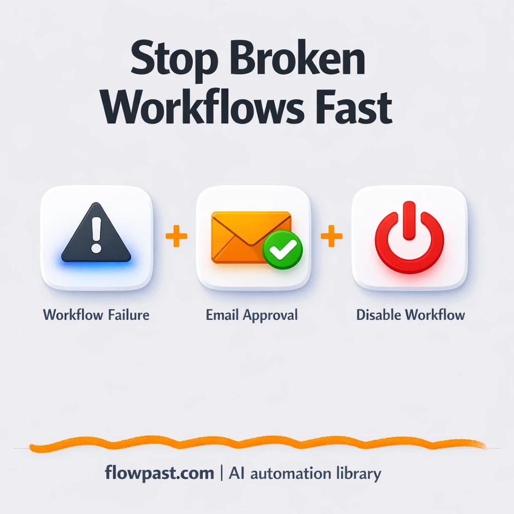 Gmail alerts with approvals to contain failures fast - n8n workflow automation template