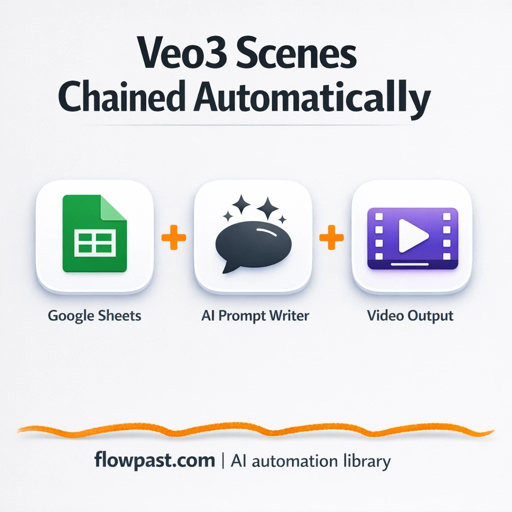 Google Sheets to File.AI, multi scene videos in one MP4 - n8n workflow automation template