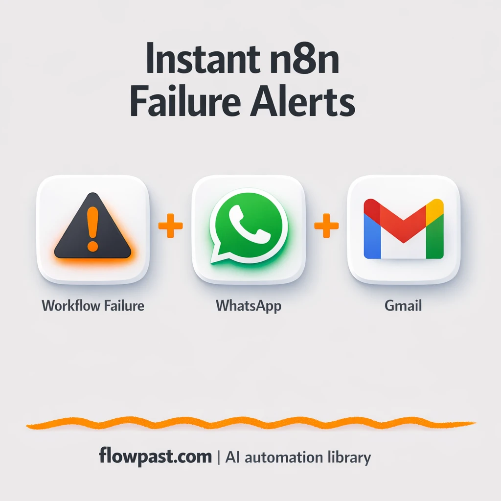 WhatsApp + Gmail: error alerts you actually notice - n8n workflow automation template